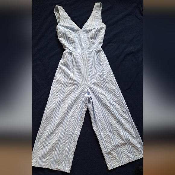 Lucky Brand Jumpsuits  White And Blue striped - Picture 7 of 8